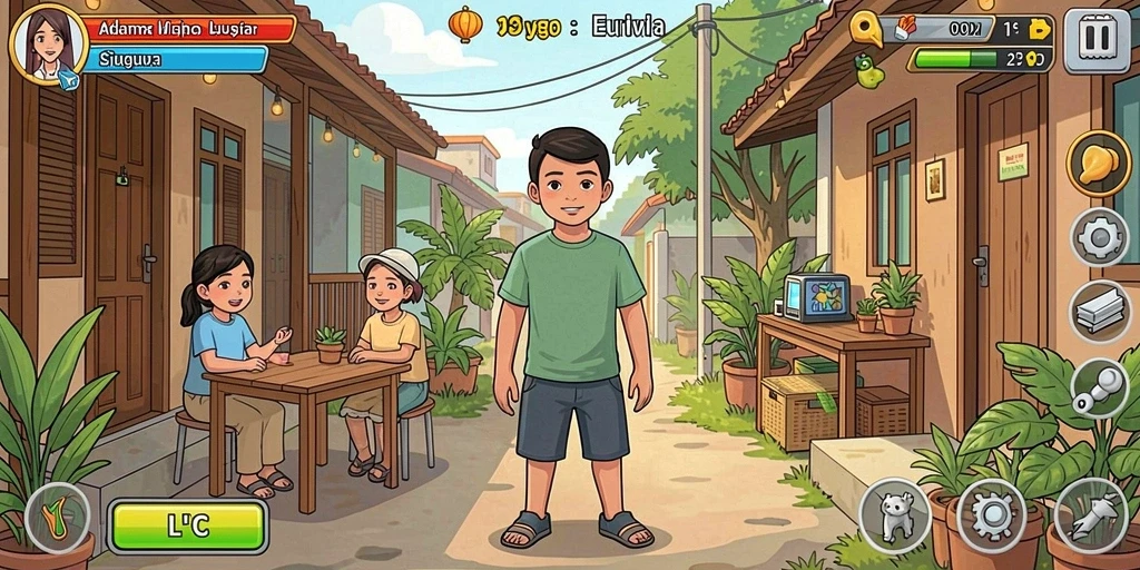 Tampilan grafis yang menawan dan modern.