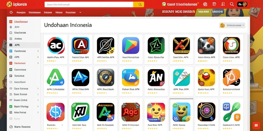 Tampilan menu utama yang menarik dan mudah dinavigasi.
