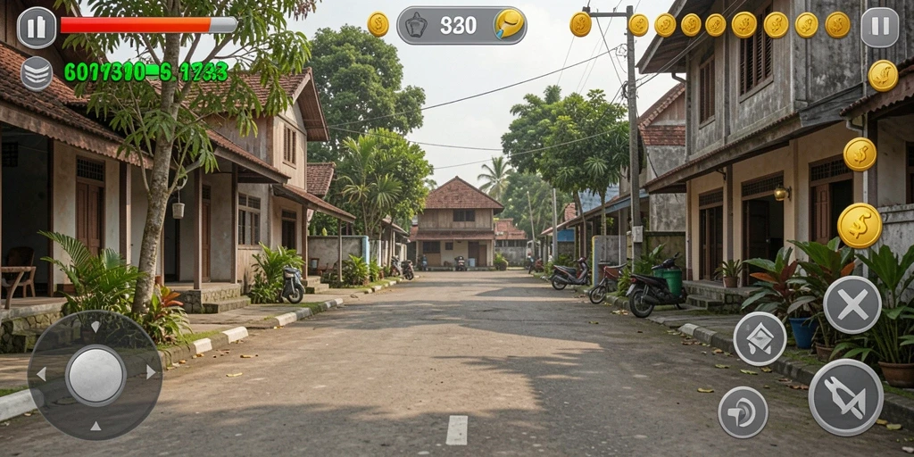 Tampilan awal permainan yang menarik.