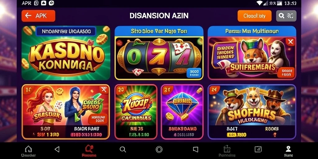 Tampilan karakter yang beragam dan menarik.