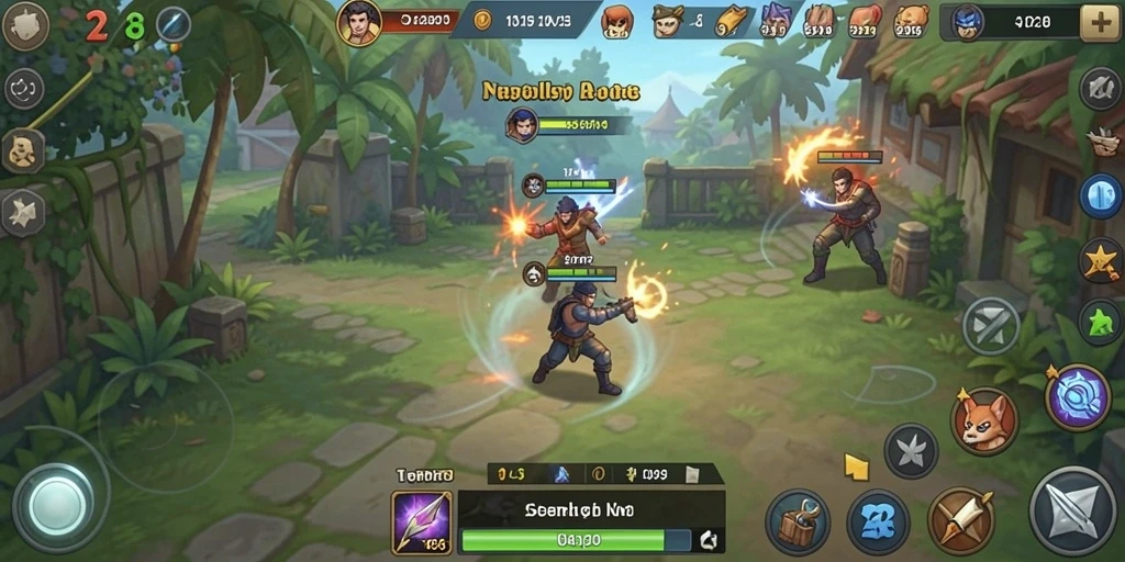 Tampilan awal game yang menarik dan intuitif.