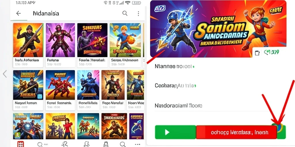 Tangkapan layar menunjukkan pertempuran seru dengan grafis epic.