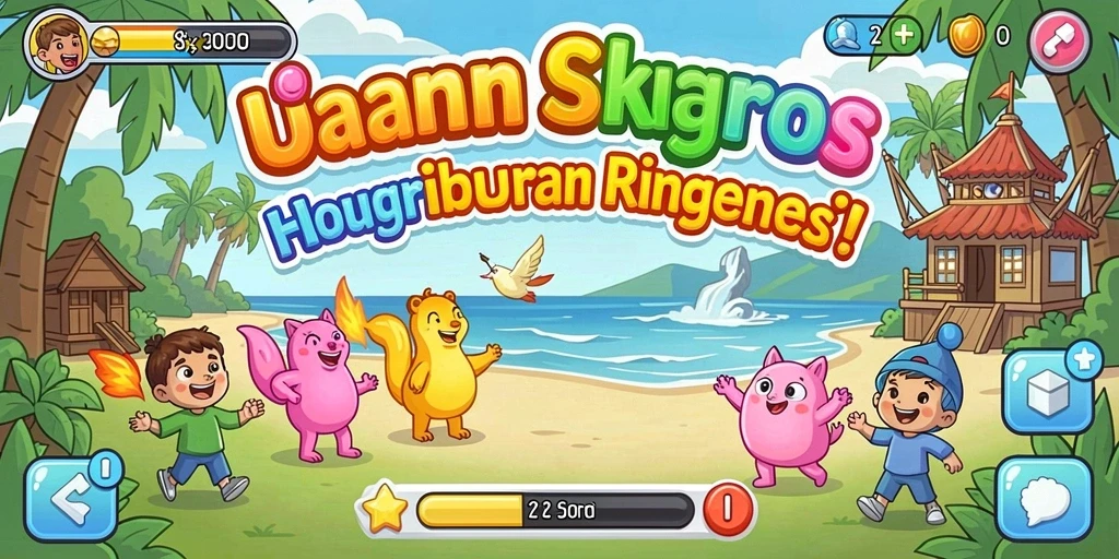 Tampilan grafis yang memukau dalam permainan.