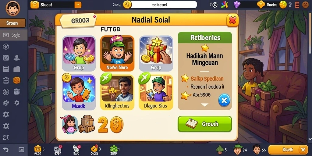 Tampilan antarmuka yang menarik dan modern.