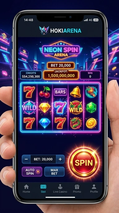 Cuplikan layar menu unduhan hokiarena untuk perangkat Android